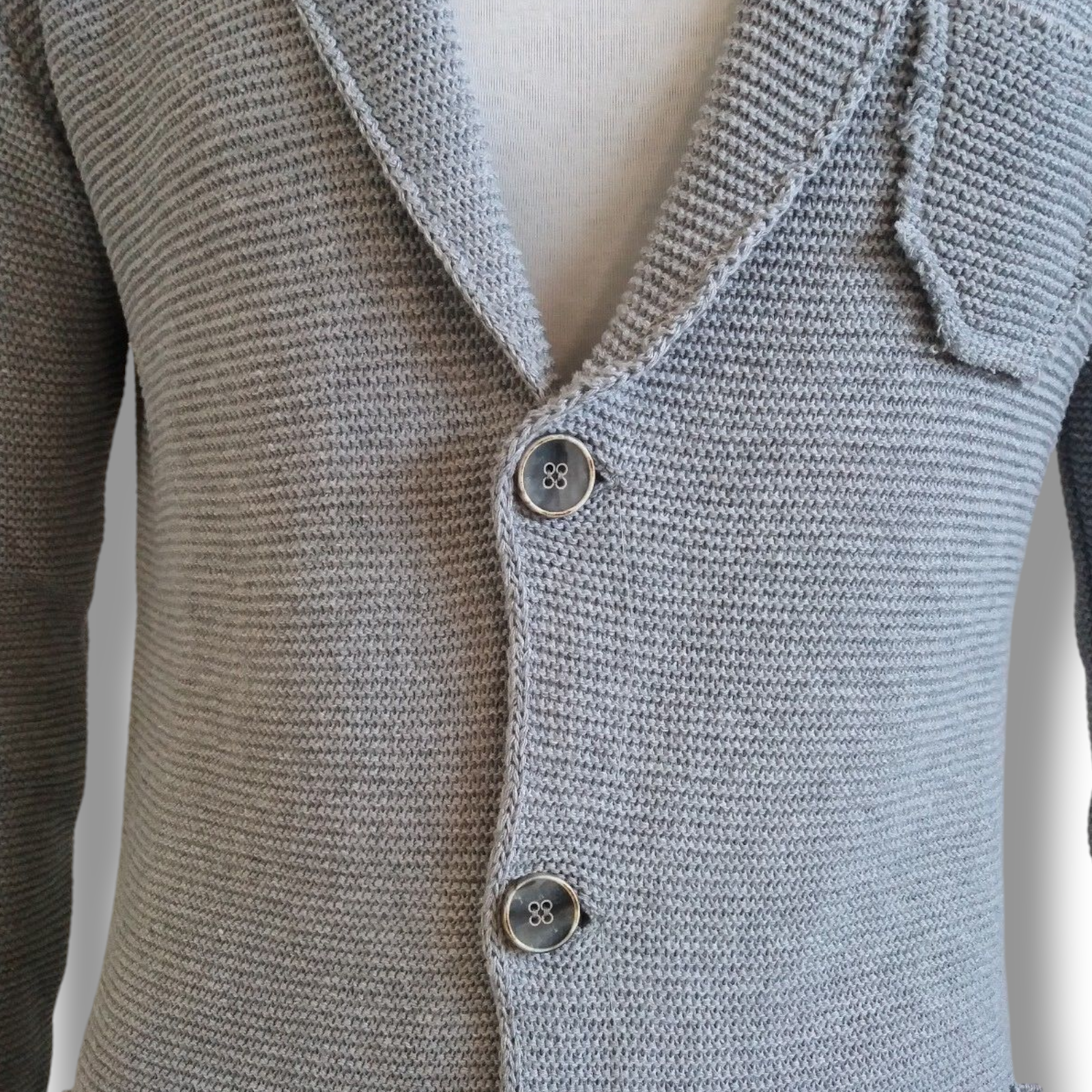 CARDIGAN UOMO COTONE BOTONATO SLIM 100% MADE IN ITALY - Pasqualejimmy