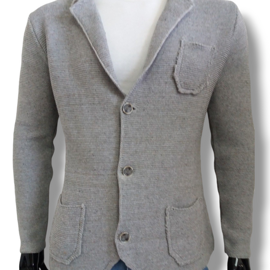 CARDIGAN UOMO COTONE BOTONATO SLIM 100% MADE IN ITALY - Pasqualejimmy