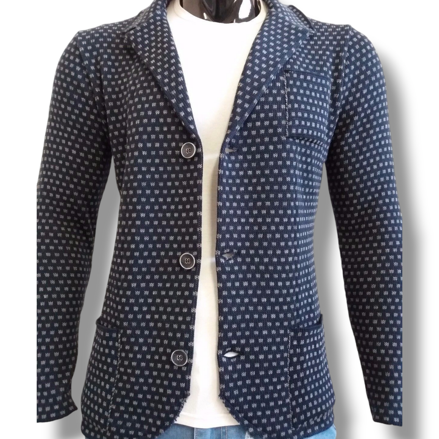 CARDIGAN UOMO MISTO LANA  SLIM 100% MADE IN ITALY - Pasqualejimmy