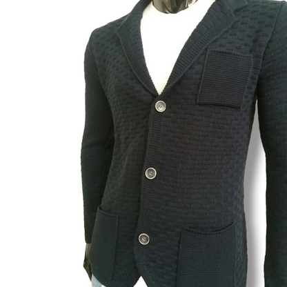 CARDIGAN UOMO MISTO LANA SLIM 100% MADE IN ITALY - Pasqualejimmy