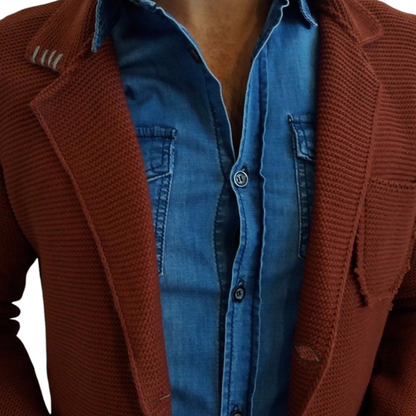 CARDIGAN UOMO  LANA SLIM 100% MADE IN ITALY - Pasqualejimmy