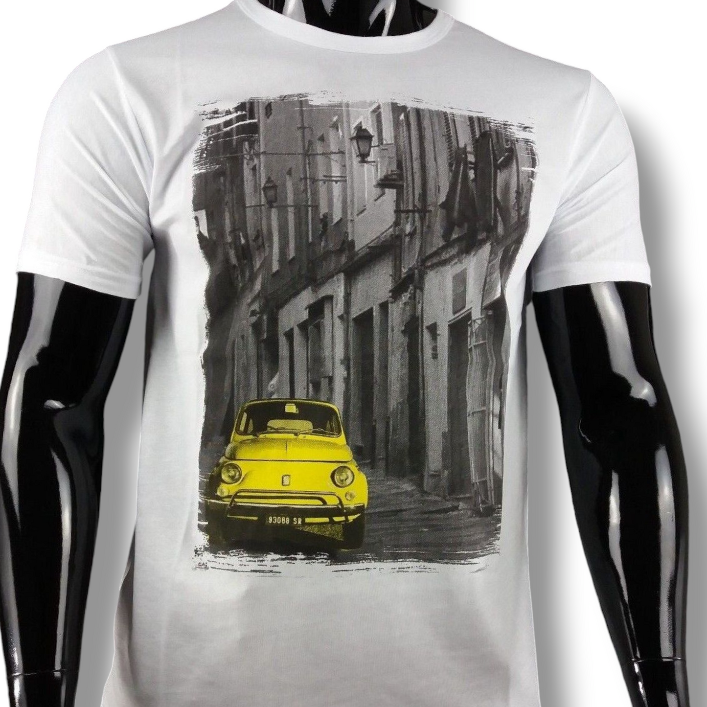 T-SHIRT UOMO CON STAMPA 500 MAGLIETTA MANICA CORTA 100%COTONE MADE IN ITALY - Pasqualejimmy