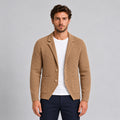 HERRENSTRICKJACKE LINKSSTRICK AUS BAUMWOLLE SLIM FIT