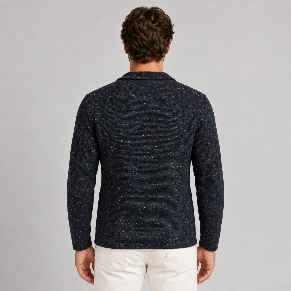 GIACCA UOMO COTONE BOTONATO BLAZER CARDIGAN MAGLIERIA CASUAL GIUBBINO SLIM FIT