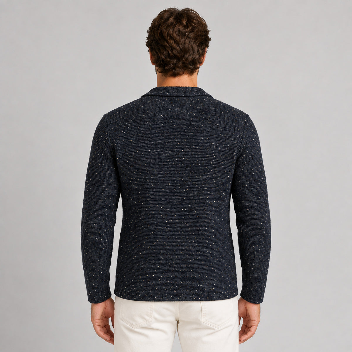 GIACCA UOMO COTONE BOTONATO BLAZER CARDIGAN MAGLIERIA CASUAL GIUBBINO SLIM FIT