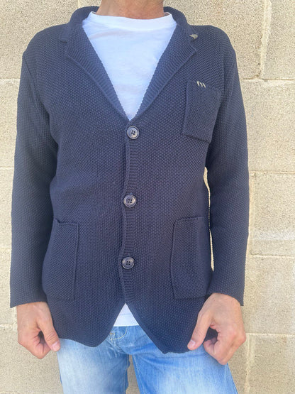 CARDIGAN UOMO COTONE LAVORATA A MAGLIA 100% MADE IN ITALY - Pasqualejimmy