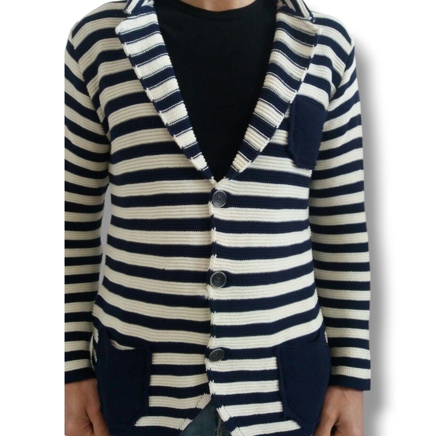 CARDIGAN UOMO COTONE SLIM 100% MADE IN ITALY - Pasqualejimmy