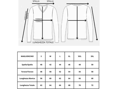 Maglioncino Uomo Girocollo Misto Lana Maglia Rasata Morbida 100% Made in Italy