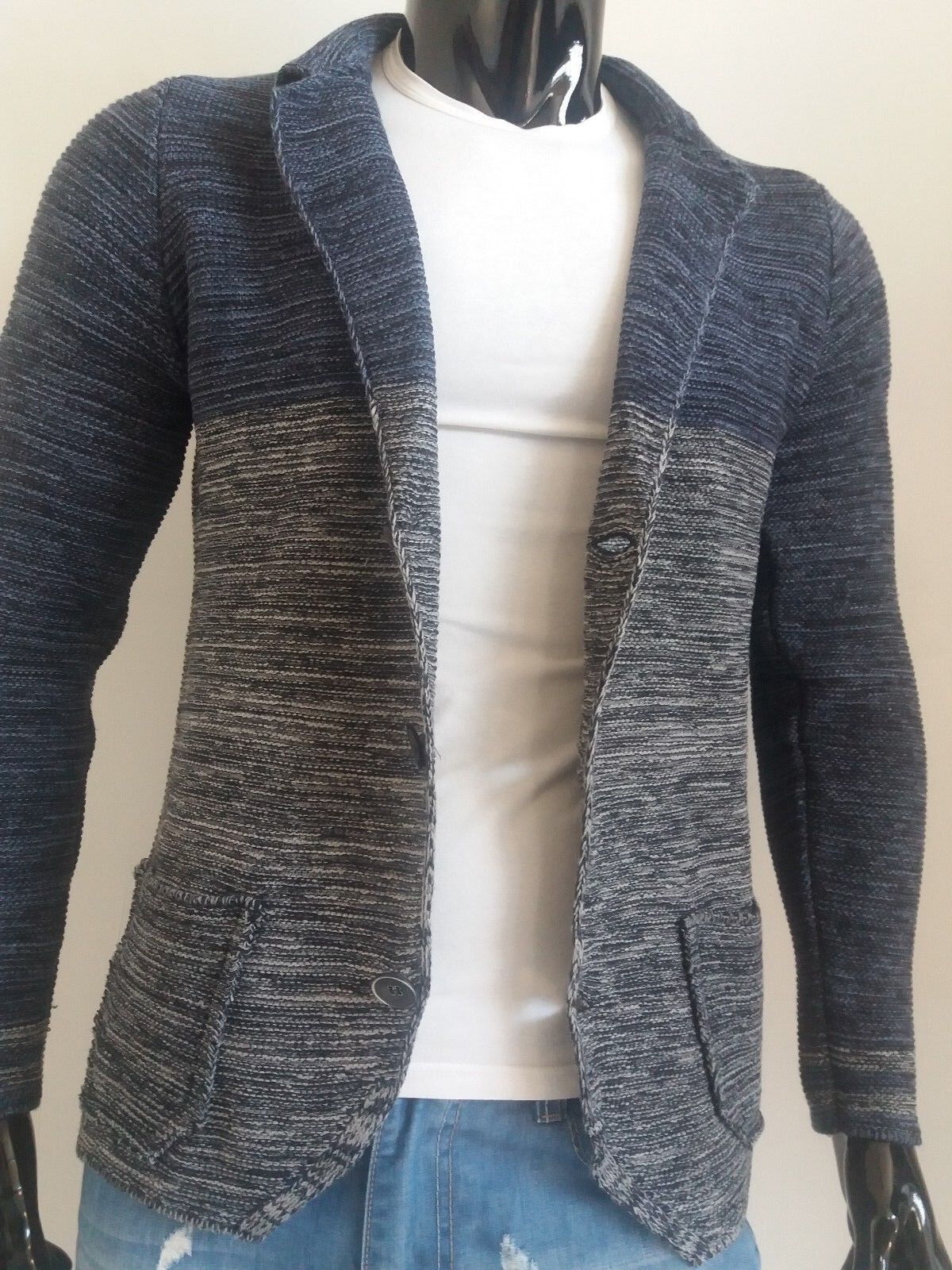 CARDIGAN UOMO MISTO LANA SLIM FIT 100% MADE IN ITALY - Pasqualejimmy