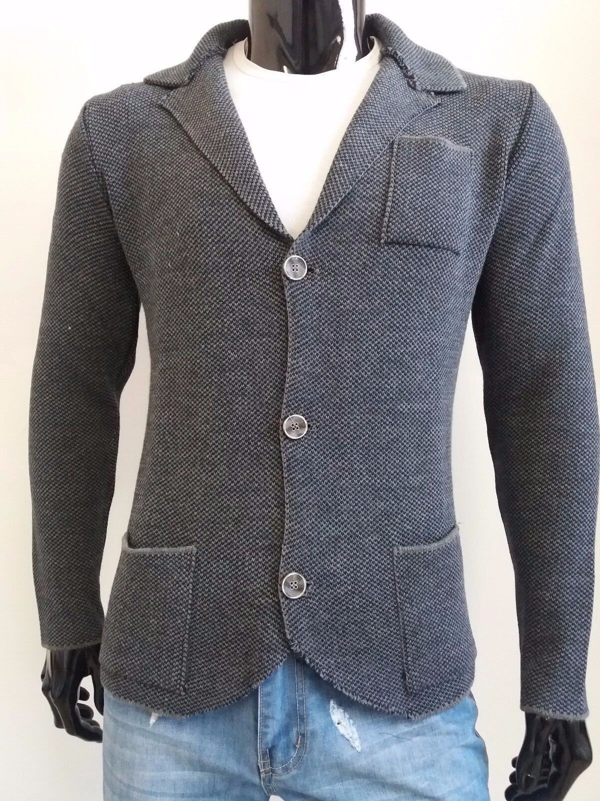 CARDIGAN UOMO MISTO LANA 100% MADE IN ITALY - Pasqualejimmy