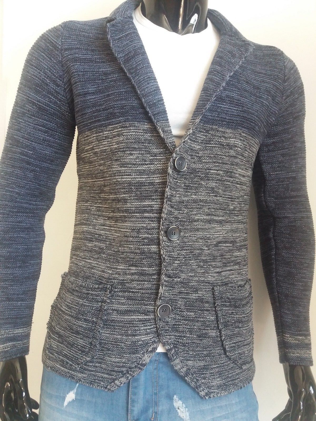 CARDIGAN UOMO MISTO LANA SLIM FIT 100% MADE IN ITALY - Pasqualejimmy