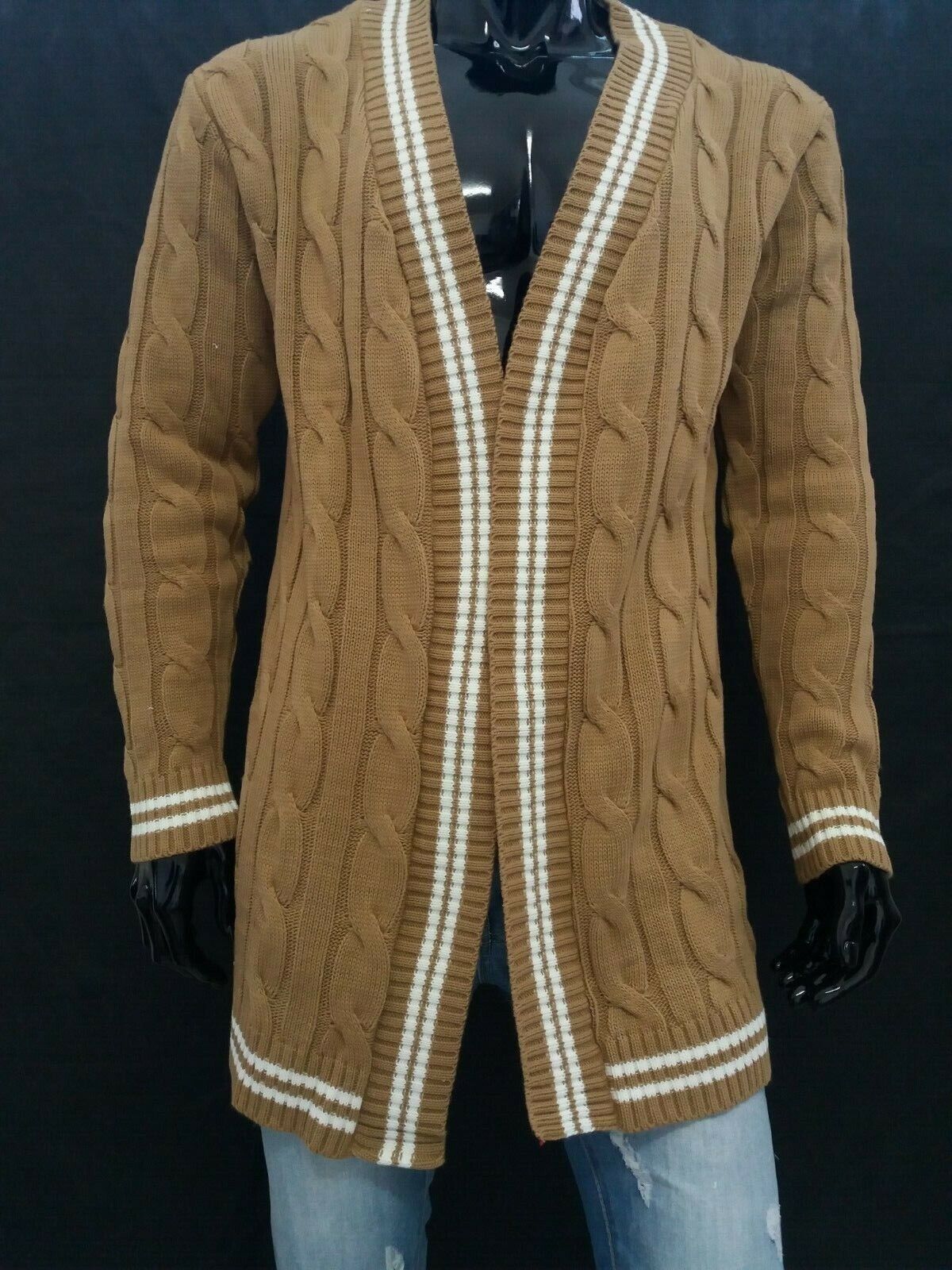 CARDIGAN UOMO  LANA TRECCIONE  100% MADE IN ITALY - Pasqualejimmy