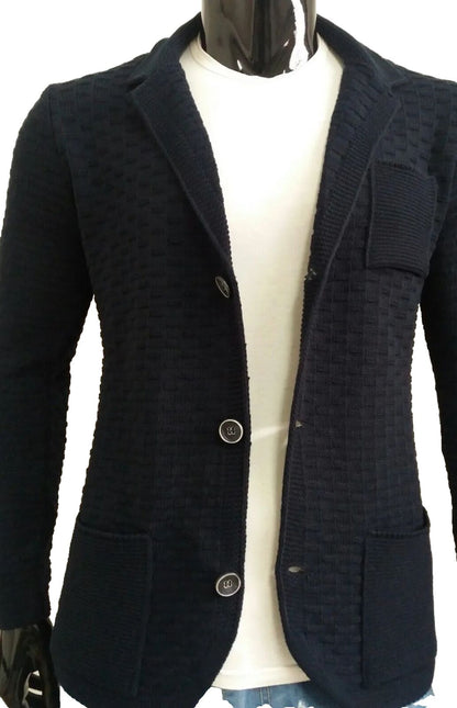 CARDIGAN UOMO MISTO LANA SLIM 100% MADE IN ITALY - Pasqualejimmy