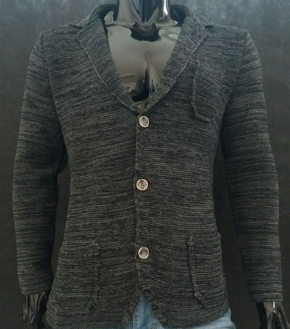 CARDIGAN UOMO LAVORATO A MAGLIA  MISTO LANA SLIM 100% MADE IN ITALY - Pasqualejimmy