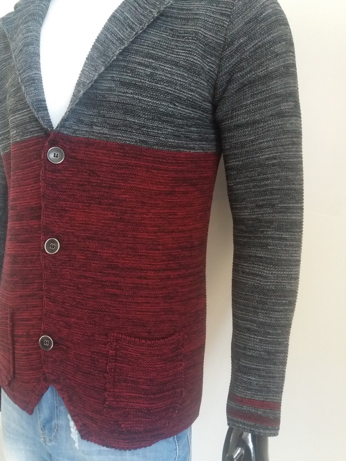 CARDIGAN UOMO MISTO LANA SLIM FIT 100% MADE IN ITALY - Pasqualejimmy