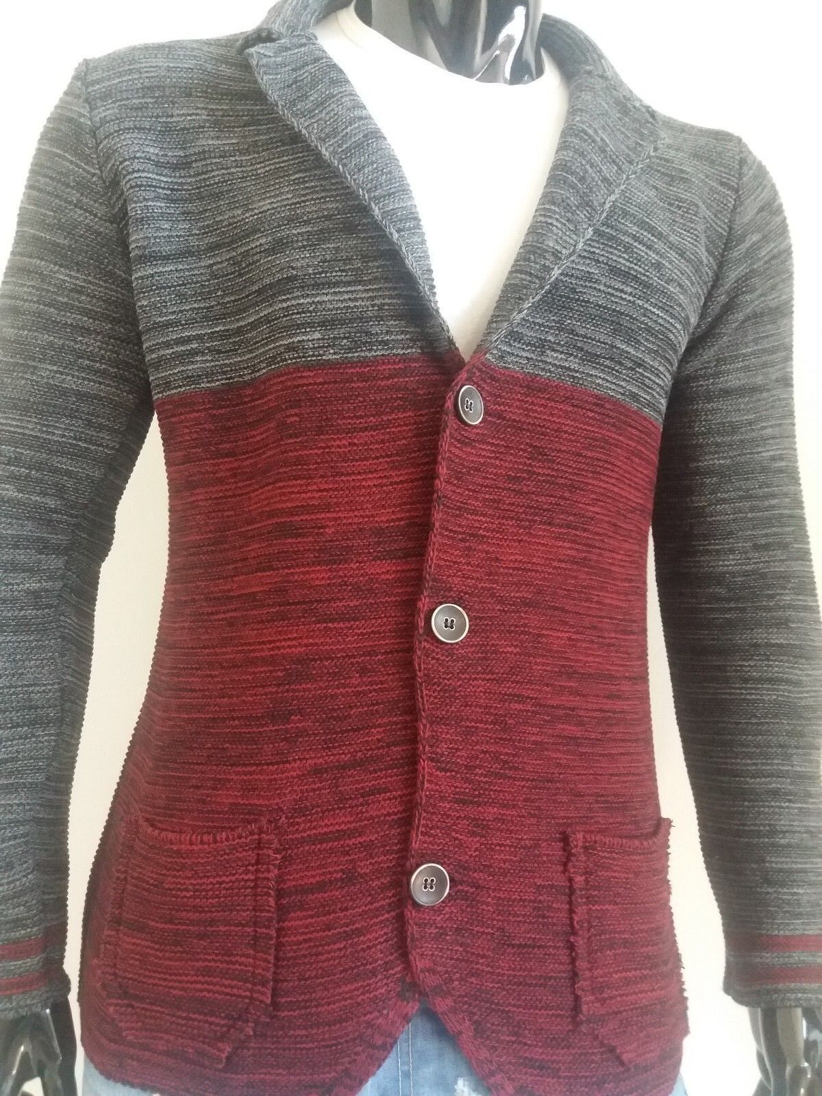 CARDIGAN UOMO MISTO LANA SLIM FIT 100% MADE IN ITALY - Pasqualejimmy