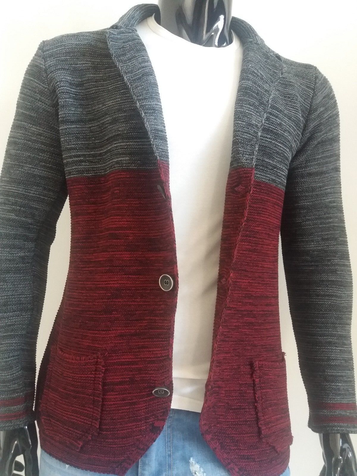 CARDIGAN UOMO MISTO LANA SLIM FIT 100% MADE IN ITALY - Pasqualejimmy