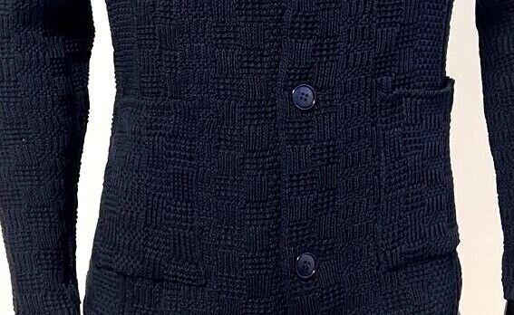 CARDIGAN UOMO COTONE DOPPIO PETTO SARTORIALE  100% MADE IN ITALY - Pasqualejimmy