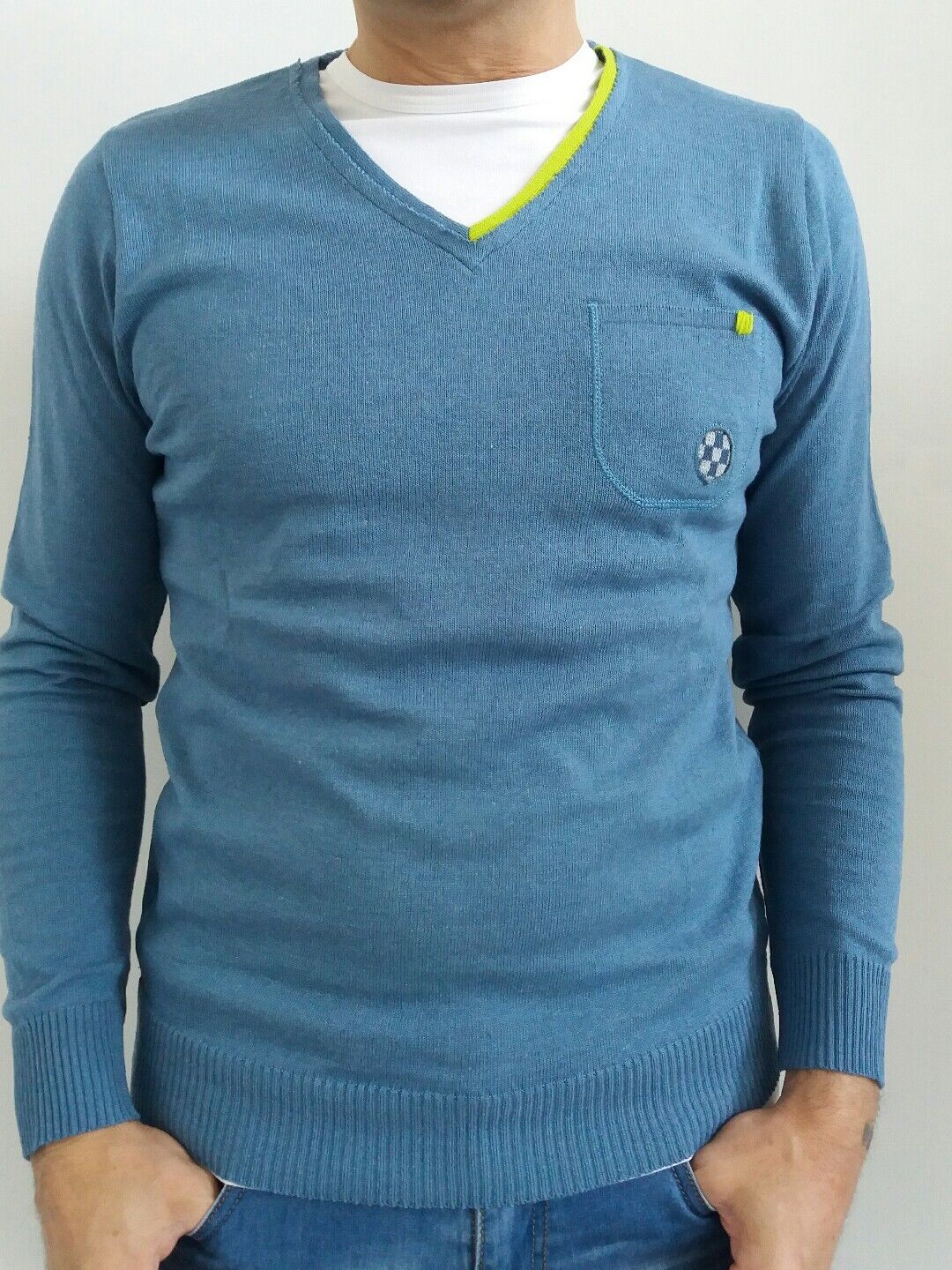 MAGLIA A MANICA LUNGA UOMO COTONE  100% MADE IN ITALY - Pasqualejimmy