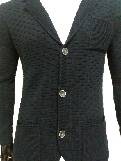 CARDIGAN UOMO MISTO LANA SLIM 100% MADE IN ITALY - Pasqualejimmy