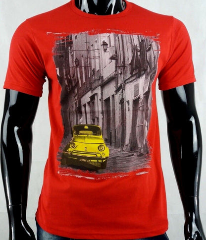 T-SHIRT UOMO CON STAMPA 500 MAGLIETTA MANICA CORTA 100%COTONE MADE IN ITALY - Pasqualejimmy