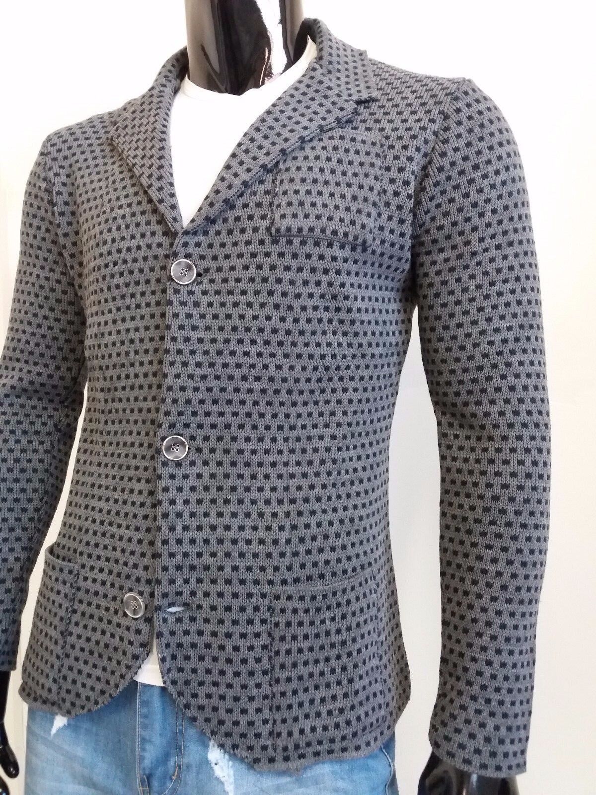 CARDIGAN UOMO MISTO LANA  SLIM 100% MADE IN ITALY - Pasqualejimmy