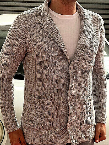 CARDIGAN UOMO COTONE DOPPIO PETTO SARTORIALE  100% MADE IN ITALY - Pasqualejimmy