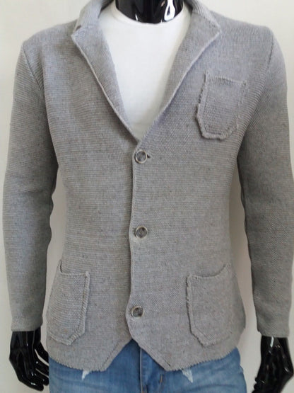 CARDIGAN UOMO COTONE BOTONATO SLIM 100% MADE IN ITALY - Pasqualejimmy