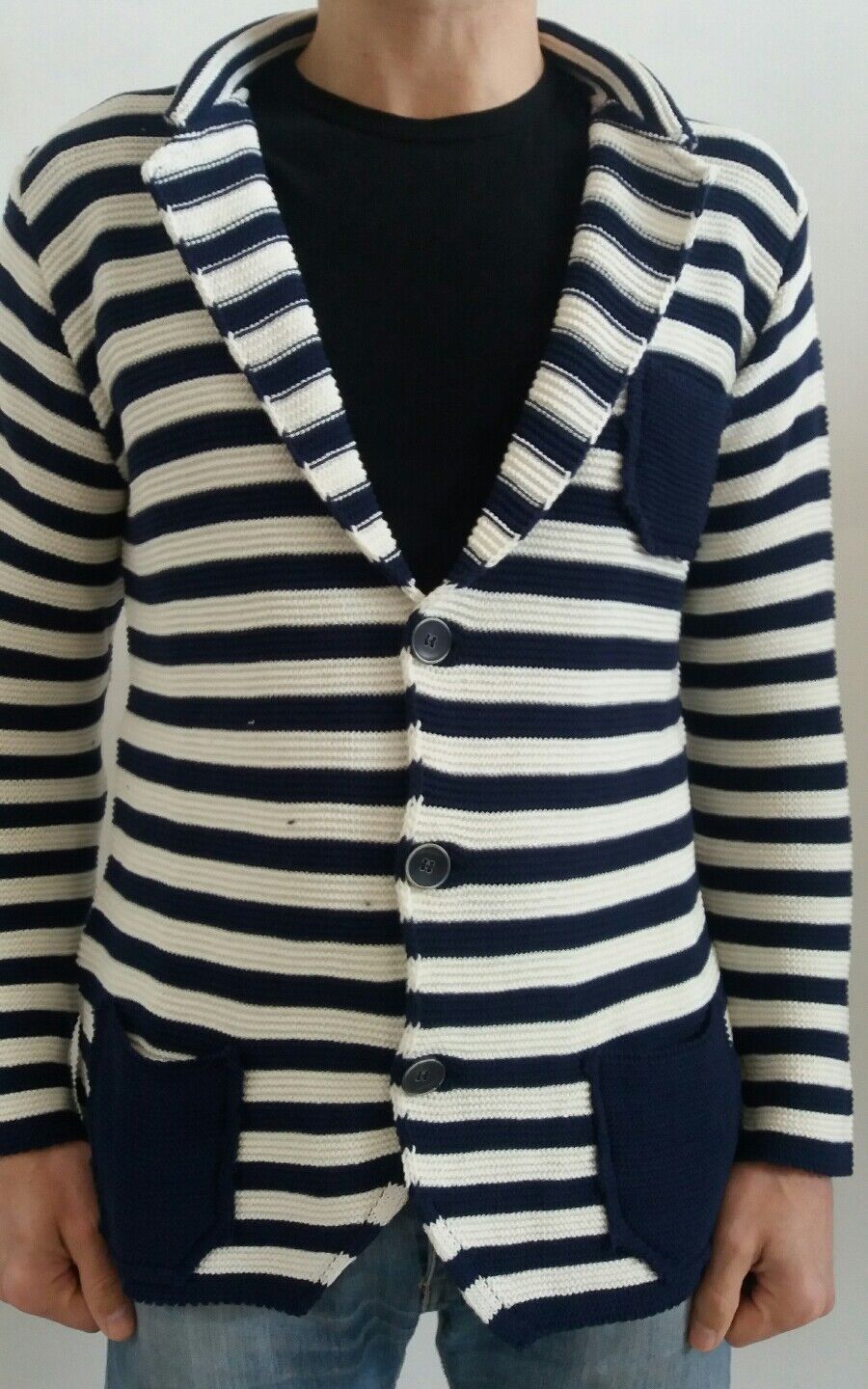 CARDIGAN UOMO COTONE SLIM 100% MADE IN ITALY - Pasqualejimmy