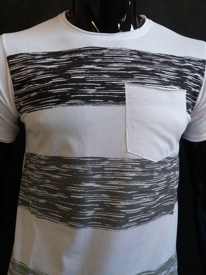 T-SHIRT UOMO CON FASCE GIROCOLLO MANICA CORTA MAGLIA 100% COTONE MADE IN ITALY - Pasqualejimmy